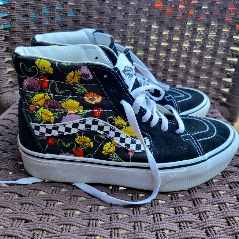 Vans Black Multicolor Floral High-Tops